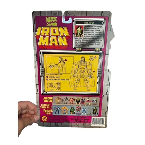 Vtg 1994 ToyBiz Comics Marvel Iron Man Ironman Mandarin Action Figure New Open - Picture 2 of 5